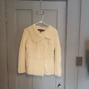 Cream Cable Knit Cardigan